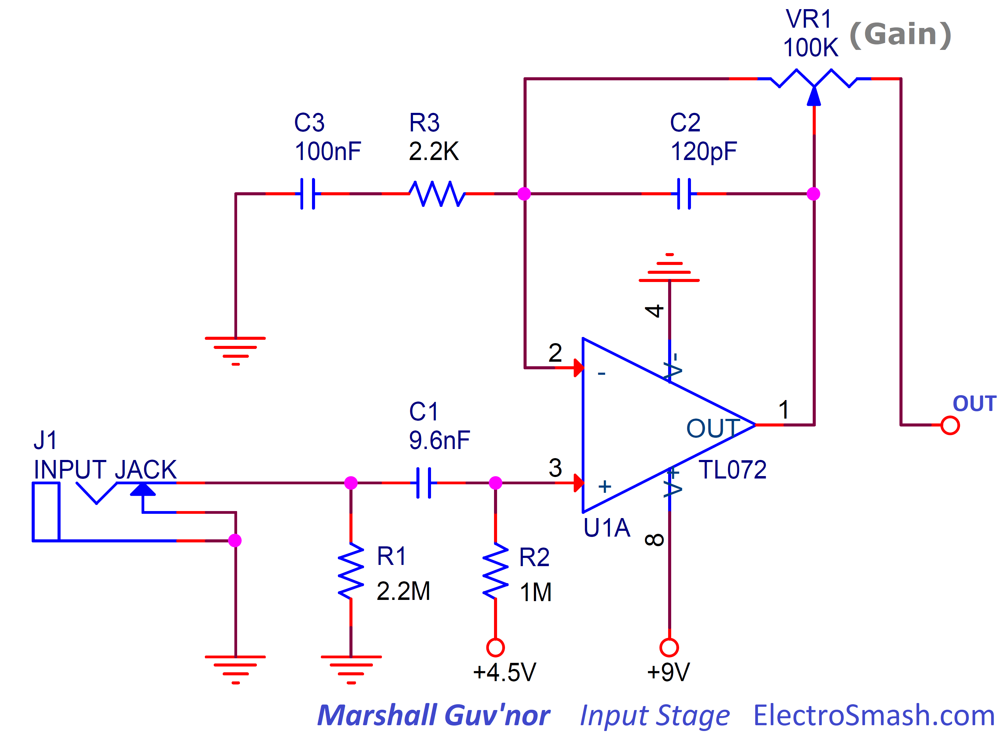 marshall guvnor input stage circuit