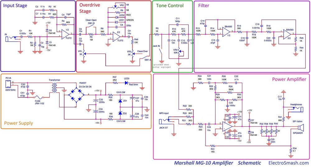 marshall-mg10-schematic-parts