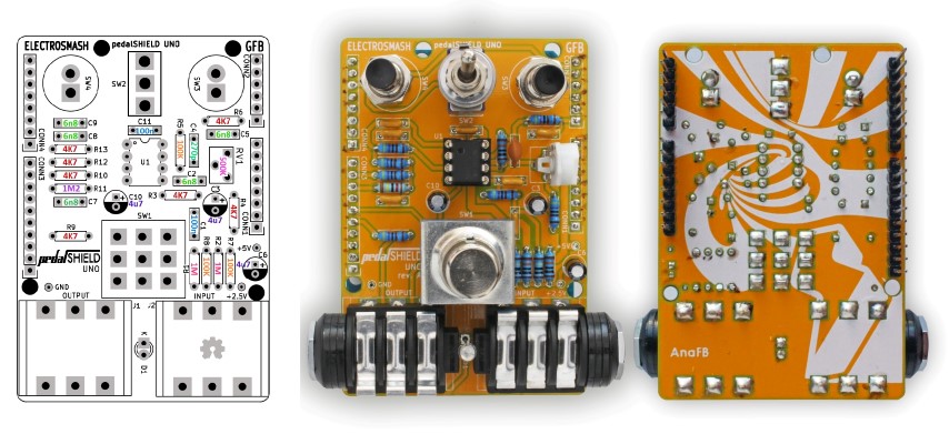 pedalshield uno start pcb 